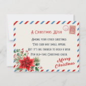 Personalisiert Vintag ein Weihnachtswunsch Feiertagskarte (Vorderseite)