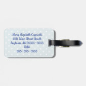 Personalisiert, Vintag, Nähgepäck Gepäckanhänger (Rückseite horizontal)