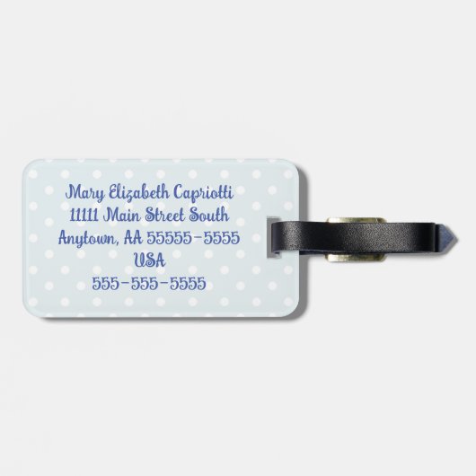 Personalisiert, Vintag, Nähgepäck Gepäckanhänger (Rückseite horizontal)