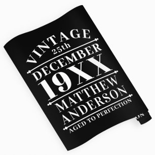Personalisiert Vintage gealtert auf Perfektion Geschenkpapier