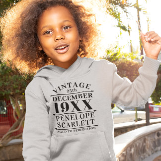 Personalisiert Vintage gealtert auf Perfektion Hoodie