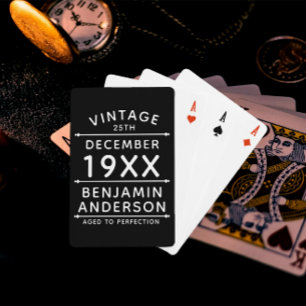 Personalisiert Vintage gealtert auf Perfektion Spielkarten