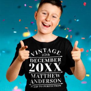 Personalisiert Vintage gealtert auf Perfektion T-Shirt