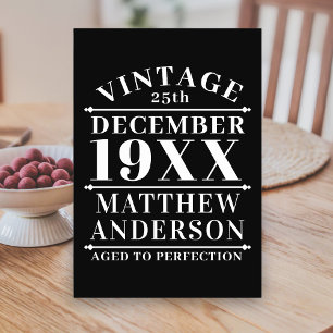 Personalisiert Vintage gealtert auf Perfektion Tischnummer