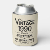 Personalisiert Vintage Geburtstagsgeschenke schwar Dosenkühler (Kanne Vorderseite)