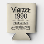 Personalisiert Vintage Geburtstagsgeschenke schwar Dosenkühler (Vorderseite)