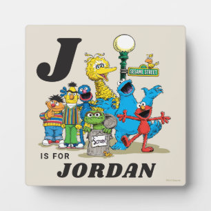 Personalisiert Vintage Sesamstraße Pals Fotoplatte