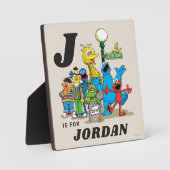 Personalisiert Vintage Sesamstraße Pals Fotoplatte (Vorderseite)