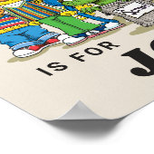 Personalisiert Vintage Sesamstraße Pals Poster (Ecke)