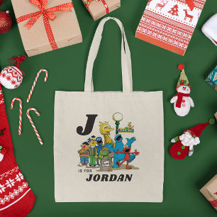 Personalisiert Vintage Sesamstraße Pals Tragetasche