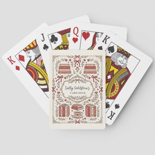 Personalisiert Vintage  Spielkarten (Rückseite)