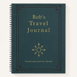 Personalisiert Vintage Travel Journal Notizblock