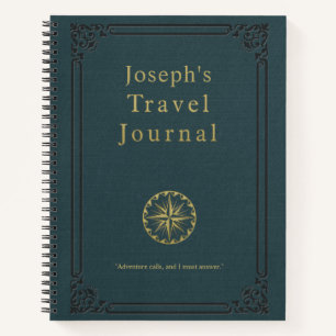 Personalisiert Vintage Travel Journal Notizblock