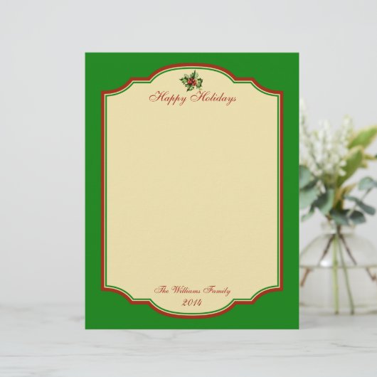 Personalisiert Vintage Weihnachten Weihnachtsfeier (Stehend Vorderseite)