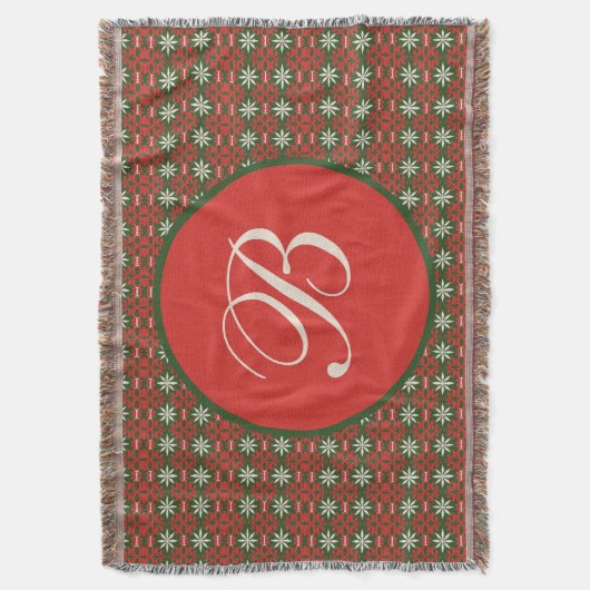 Personalisiert Vintage Weihnachten/Winter gemuster Decke (Vorderseite Vertikal)