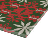Personalisiert Vintage Weihnachten/Winter gemuster Schneidebrett (Ecke)