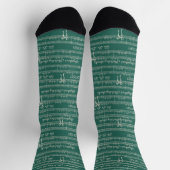 Personalisiert Vintage Weihnachtslied Musiknote Socken (Oben)