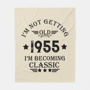 Personalisiert Vintagen 70. Geburtstag Fleecedecke