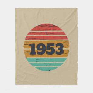 Personalisiert Vintagen 70. Geburtstag Fleecedecke