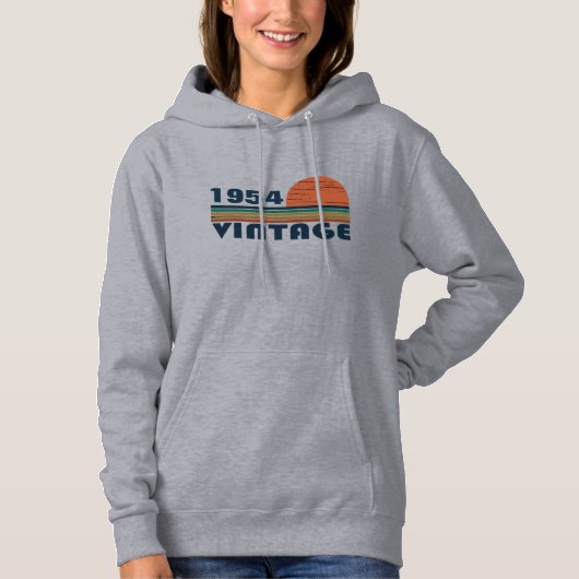 Personalisiert Vintagen 70. Geburtstag Hoodie (Vorderseite)