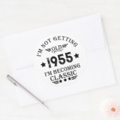 Personalisiert Vintagen 70. Geburtstag Runder Aufkleber (Umschlag)