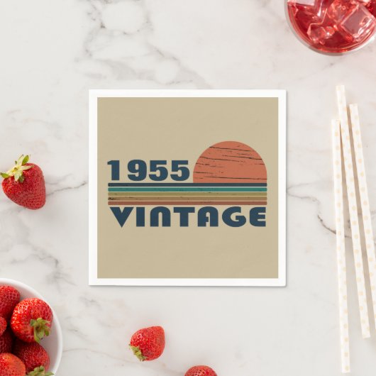 Personalisiert Vintagen 70. Geburtstag Serviette (Beispiel)