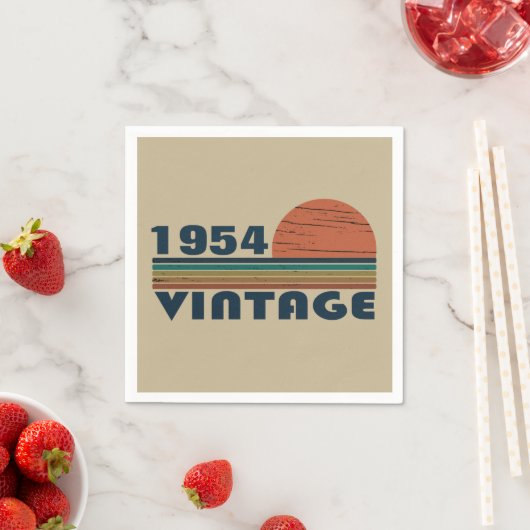 Personalisiert Vintagen 70. Geburtstag Serviette (Beispiel)