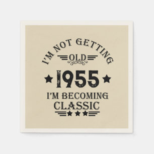Personalisiert Vintagen 70. Geburtstag Serviette