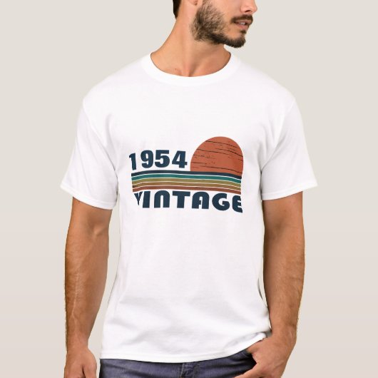 Personalisiert Vintagen 70. Geburtstag T-Shirt (Vorderseite)
