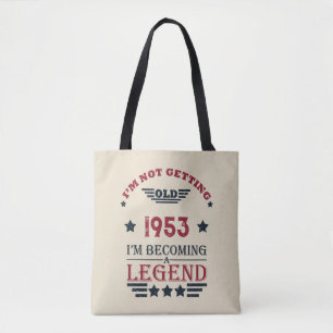Personalisiert Vintagen 70. Geburtstag Tasche