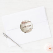 Personalisiert Vintager Baseball Runder Aufkleber (Umschlag)