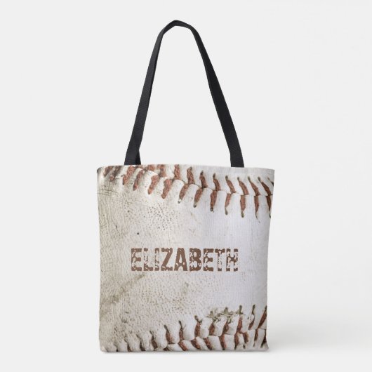 Personalisiert Vintager Baseball Tasche (Rückseite)