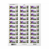 Personalisiert-violette Blumen Blumengarten Natur (Vorne)