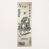 Personalisiert Virgo Zodiac Antique Gold Yogamatte (Vorderseite)