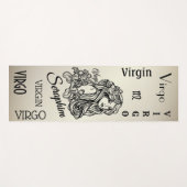 Personalisiert Virgo Zodiac Antique Gold Yogamatte (Vorderseite (Horizontal))