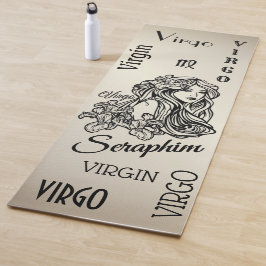 Personalisiert Virgo Zodiac Antique Gold Yogamatte