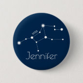 Personalisiert Virgo Zodiac Constellation Button (Vorderseite)