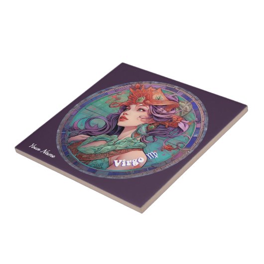 Personalisiert Virgo Zodiac Fliese (Seite)