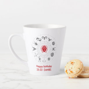 Personalisiert Virgo Zodiac Geburtstagsgeschenk Milchtasse