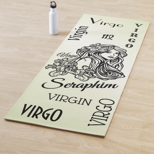 Personalisiert Virgo Zodiac Green Yoga Mat Yogamatte (Beispiel)