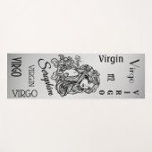 Personalisiert Virgo Zodiac Silver Yogamatte (Vorderseite (Horizontal))