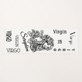 Personalisiert Virgo Zodiac Yoga Mat Yogamatte (Vorderseite (Horizontal))