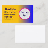 Personalisiert Visitenkarte (Vorne/Hinten)