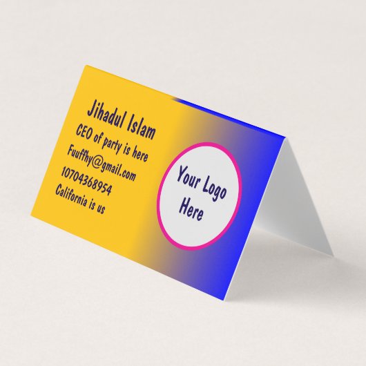 Personalisiert Visitenkarten (Vorderseite)