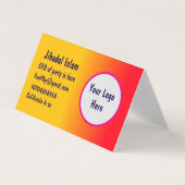 Personalisiert Visitenkarten (Vorderseite)