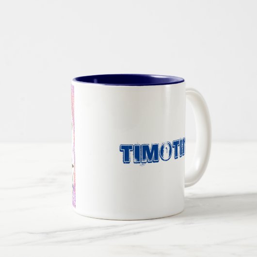 Personalisiert Vitruvian Drummer Zweifarbige Tasse (VorderseiteRechts)