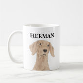 Personalisiert Vizsla Kaffeetasse (Links)