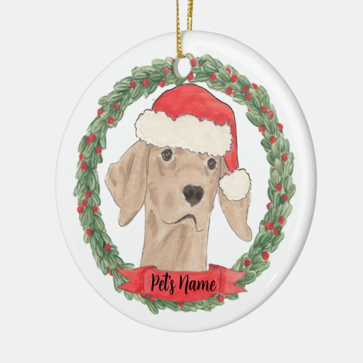 Personalisiert Vizsla Viszla Keramik Ornament (Links)