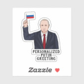 PERSONALISIERT VLADIMIR PUTIN AUFKLEBER (Blatt)