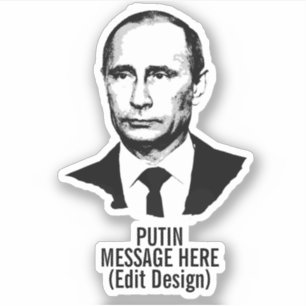 PERSONALISIERT VLADIMIR PUTIN AUFKLEBER